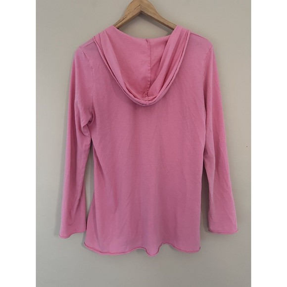 Life Is Good Womens Hooded Top Size M Pink "Grate Full" Basics Roll Hem Hoodie - Picture 3 of 7